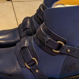 Fluevogs Peacemakers Ethel, 7, Petrol Blue